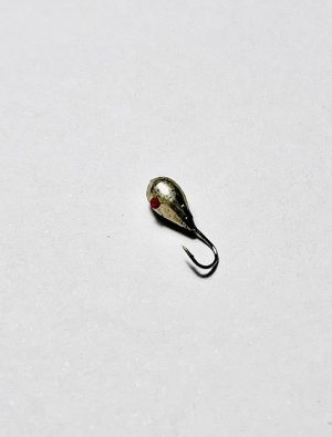 Silver-colored tungsten sports jig