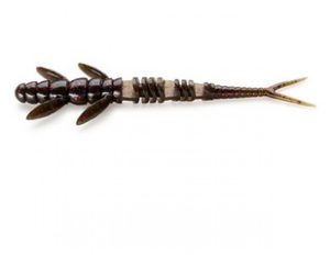 FishUp Flit 3" #050 - Green Pumpkin Brown/Red & Purple