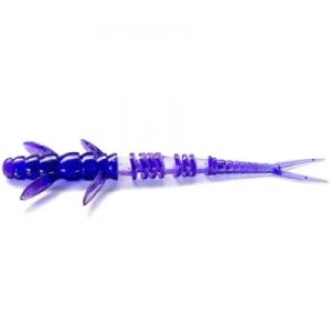FishUp Flit Silicone 4" #060 - tumši violets/pāvs un sudrabs