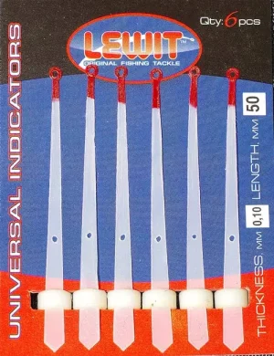 LEWIT oriģinālie makšķerēšanas piederumi 0,10 mm garums 60 mm 1 iepakojums