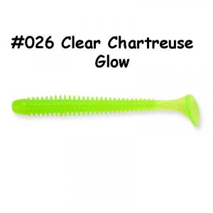 Bait  Keitech Swing Impaсt  4,5"Clear Chartreuse Glow 026S